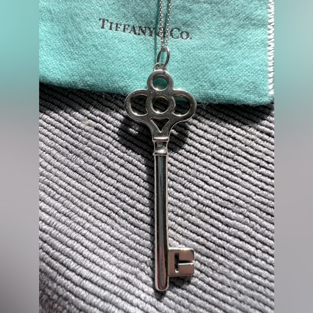 Large Tiffany Crown Key (Retired) with 18” Chain